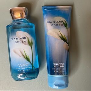 Bath & Body Works Unopened Sea Island Shore body cream and body wash